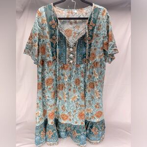 Dress * V-neck with tie, Soft, lightweight Women’s Size: XL